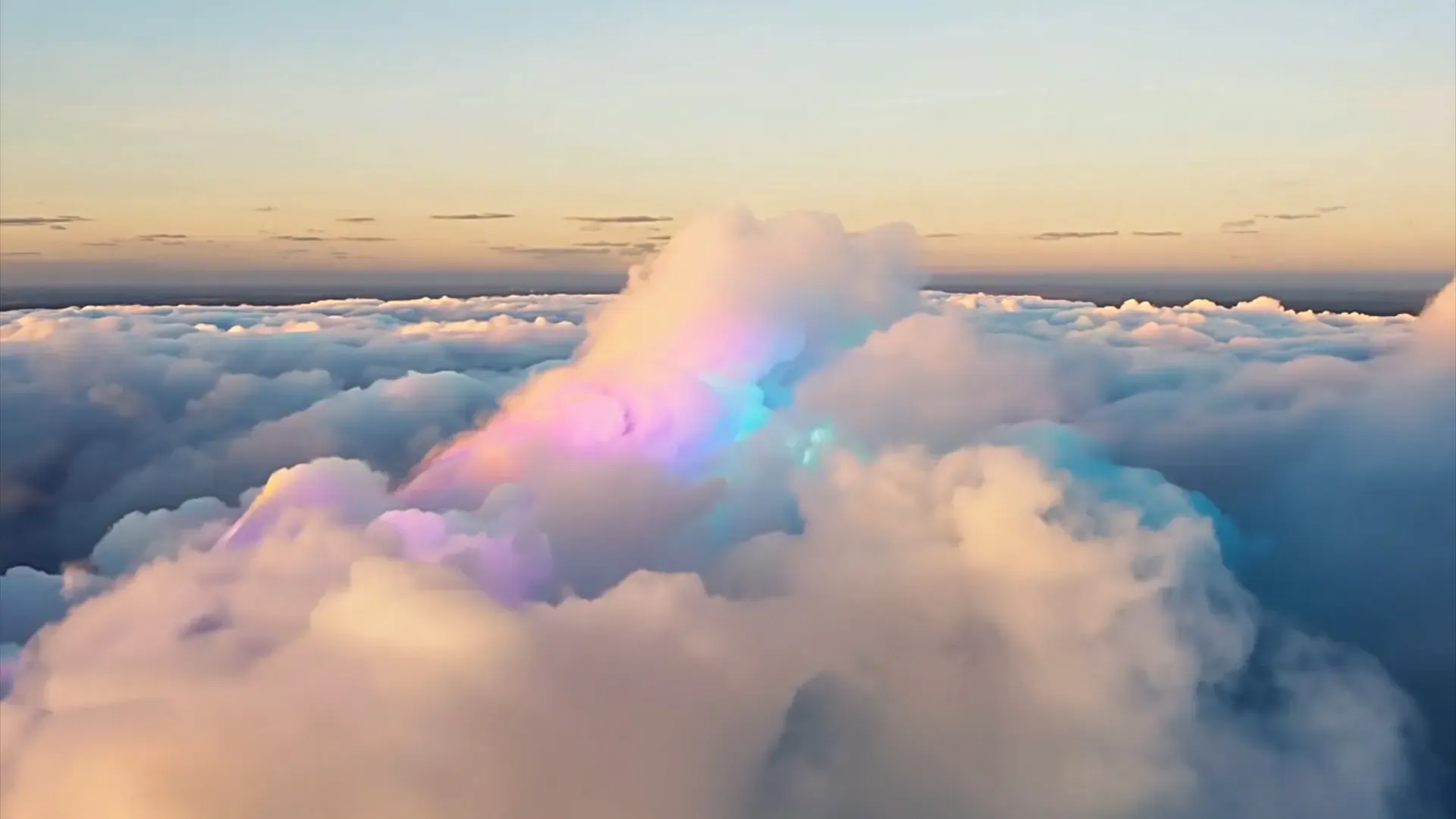 Colorful Cloud Background for Logo Animation